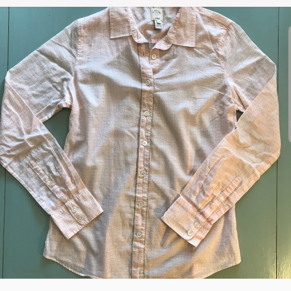 EUC J. Crew light pink blouse